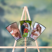 Mariage Photo Collage Forme de ventilateur Nom per (Neutre)