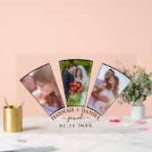 Mariage Photo Collage Forme de ventilateur Nom per (Mariage)