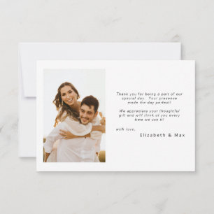 Mariage photo contemporain en couple Merci