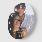 Mariage photo Couple Date Grande horloge (Angle)
