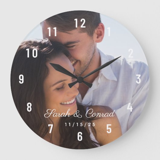Mariage photo Couple Date Grande horloge (Recto)