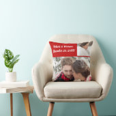 Mariage Photo Coussin facilement personnalisé (Chaise)