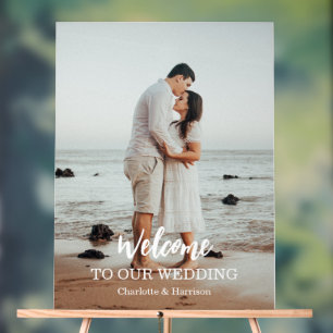 Mariage Photo de Bienvenue Moderne