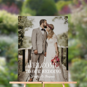 Mariage Photo de Bienvenue Moderne