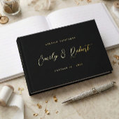 Mariage photo de luxe noir et or