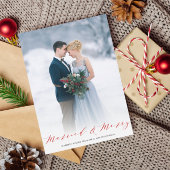 Mariage photo de Noël marié faire-part