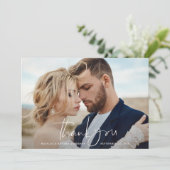 Mariage photo de script merci moderne minimchic (Debout devant)