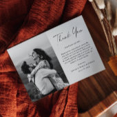 Mariage photo de script moderne Magnet Merci