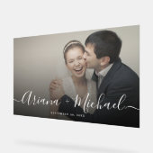 Mariage photo de script moderne semi-transparent (Angle)