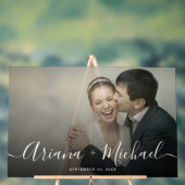 Mariage photo de script moderne semi-transparent (Neutre)