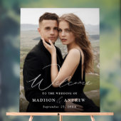 Mariage photo design élégant et moderne Bienvenue (Neutre)