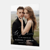 Mariage photo design élégant et moderne Bienvenue (Angle)