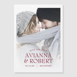 Mariage Photo Enregistrer la date Invitation magné