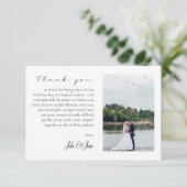 Mariage photo et souvenirs QR code Merci (Debout devant)