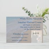 Mariage Photo Faire-part Océan sur la plage (Debout devant)