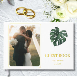 Mariage Photo Green Leaf Monstera Mariage