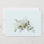 Mariage PHOTO Invitation Eucalyptus Aquarelle (Dos)