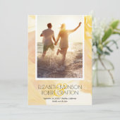 Mariage Photo Jaune Save The Date (Debout devant)