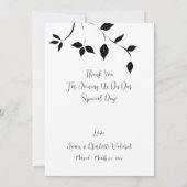 Mariage Photo Keepsaké Merci (Dos)