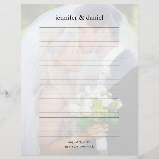 Mariage Photo Livre d'invité Pages Linked (Devant)