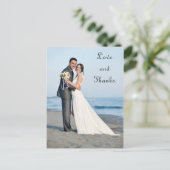 Mariage Photo Love and Thanks - Carte postale (Debout devant)