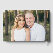 Mariage photo marine de script élégant moderne (Verso)