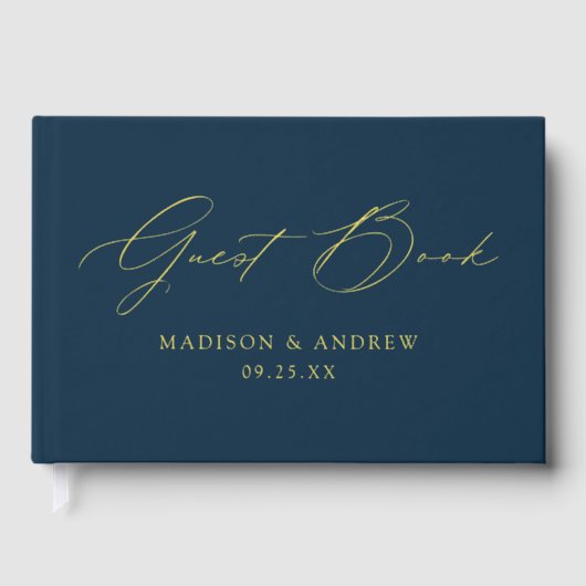 Mariage photo marine de script élégant moderne (Recto)