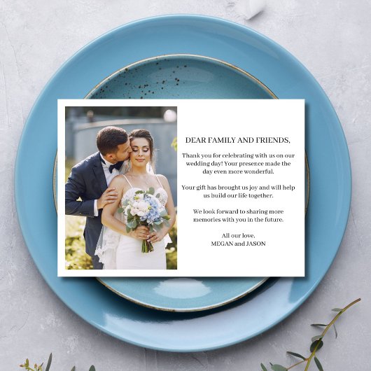 Mariage photo Merci de deux scripts chic