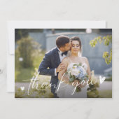 Mariage photo Merci de deux scripts chic (Devant)