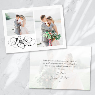 Mariage photo Merci de script de coeur