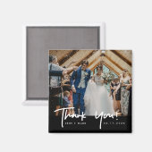 Mariage Photo Merci Favor Magnet (Recto/Verso)