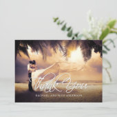 Mariage Photo Merci personnalisé (Debout devant)