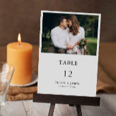 Mariage photo Modèle Cartes de table