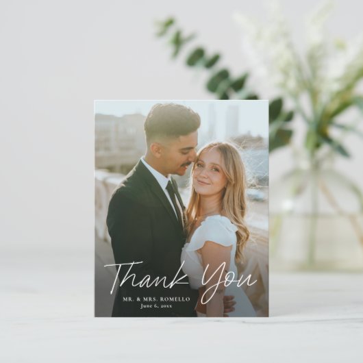 Mariage photo moderne à budget script Carte de rem (Debout devant)