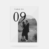 Mariage photo moderne Arch Couple Numéro de tablea (Recto)