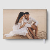 Mariage photo moderne Black and Gold Foil Script (Verso)