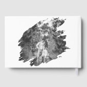 Mariage photo moderne Brushstroke | BLANCHE (Verso)
