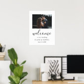 Mariage photo moderne Calligraphie Affiche de bien (Bureau à domicile)