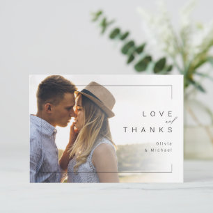 Mariage photo moderne chic et minimaliste merci