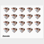 Mariage photo moderne Merci Favoriser Stickers (Feuille)