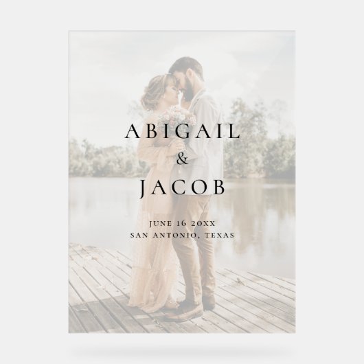 Mariage photo moderne minimaliste (Recto)