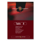 Mariage photo moderne Noms d'invités Table Carte d (Par défaut)