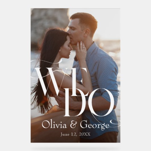 Mariage photo moderne Nous faisons Affiche de bien (Recto)