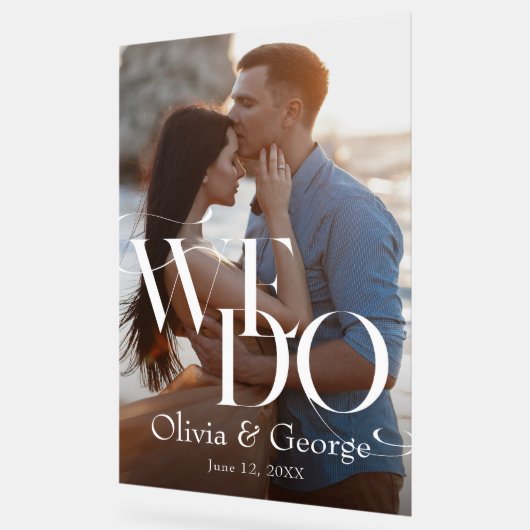 Mariage photo moderne Nous faisons Affiche de bien (Angle)