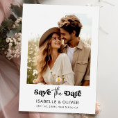 Mariage photo moderne simple Enregistrer la carte 