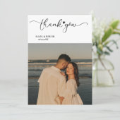 Mariage photo moderne simple Merci (Debout devant)