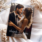 Mariage photo moderne simple Merci