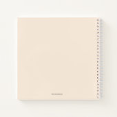 Mariage photo moderne Spiral livre d'invité (Dos)