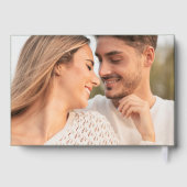 Mariage photo moderne vert et or Wavy Frame (Verso)