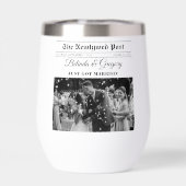 Mariage photo noir et blanc du journal mariage (Arrière)